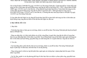 Kế hoạch 599/KH-UBND giảm thiểu tảo hôn nhân cận huyết thống dân tộc thiểu số Nghệ An 2015