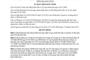 Quyết định 33/2015/QĐ-UBND quy trình bán nhà ở cũ thuộc sở hữu nhà nước Bình Định