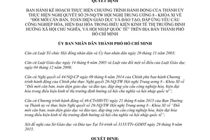 Quyết định 4887/QĐ-UBND đổi mới căn bản toàn diện giáo dục đào tạo Hồ Chí Minh 2015