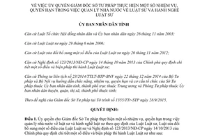 Quyết định 2539/QĐ-UBND quản lý nhà nước về luật sư và hành nghề luật sư Bình Dương 2015