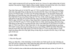 Kế hoạch 109/KH-UBND ứng dụng công nghệ thông tin đáp ứng phát triển bền vững Thừa Thiên Huế 2015