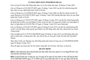 Quyết định 46/2015/QĐ-UBND mức thu quản lý và sử dụng phí thư viện Bình Thuận