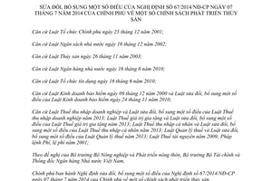 Nghị định 89/2015/NĐ-CP sửa đổi Nghị định 67/2014/NĐ-CP một số chính sách phát triển thủy sản