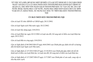 Quyết định 28/2015/QĐ-UBND sửa đổi Quyết định 21/2012/QĐ-UBND thu hồi vốn ngân sách Hà Nội