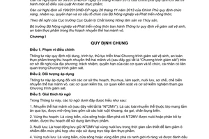 Thông tư 33/2015/TT-BNNPTNT giám sát vệ sinh an toàn thực phẩm thu hoạch nhuyễn thể hai mảnh vỏ