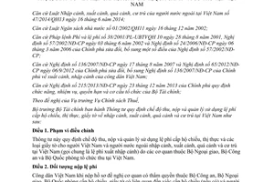 Thông tư 157/2015/TT-BTC thu nộp quản lý sử dụng lệ phí cấp hộ chiếu thị thực giấy tờ về xuất nhập cảnh