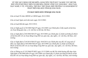 Quyết định 48/2015/QĐ-UBND miễn giảm tiền thuê đất tại khu vực đô thị Quảng Ngãi