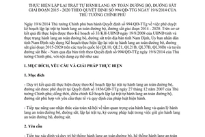 Kế hoạch 77/KH-UBND lập lại trật tự hành lang đường bộ đường sắt Nam Định 2015