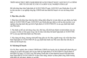 Kế hoạch 4625/KH-UBND triển khai 16/2015/NĐ-CP cơ chế tự chủ đơn vị sự nghiệp công lập Quảng Nam 2015