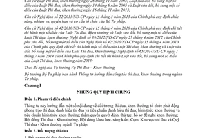 Thông tư 14/2015/TT-BTP công tác thi đua khen thưởng trong ngành Tư pháp