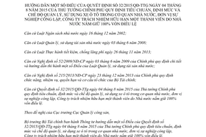 Thông tư 159/2015/TT-BTC hướng dẫn Quyết định 32/2015/QĐ-TTg sử dụng xe ô tô trong cơ quan nhà nước