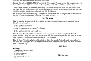 Quyết định 2657/QĐ-UBND thủ tục hành chính thuộc thẩm quyền sở công thương Bình Dương 2015