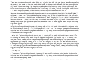 Chỉ thị 24/CT-UBND giải quyết dứt điểm những tồn tại vướng mắc về địa giới hành chính Quảng Nam 2015