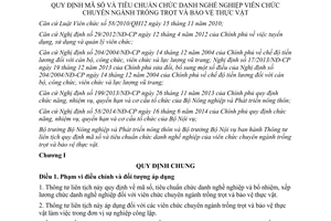 Thông tư liên tịch 36/2015/TTLT-BNNPTNT-BNV mã số tiêu chuẩn chức danh nghề nghiệp ngành trồng trọt bảo vệ thực vật