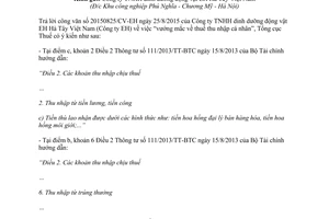 Công văn 4447/TCT-TNCN chính sách thuế thu nhập cá nhân 2015