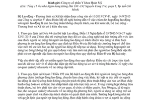 Công văn 4401/LĐTBXH-LĐTL chấm dứt hợp đồng lao động 2015