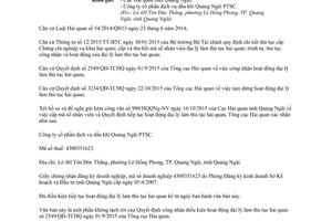 Công văn 10062/TCHQ-GSQL tiếp tục hoạt động của đại lý làm thủ tục hải quan 2015