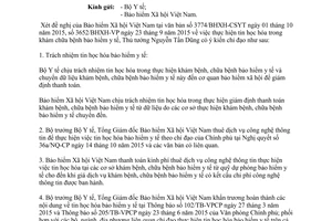 Công văn 8933/VPCP-KGVX thực hiện tin học hóa trong khám chữa bệnh bảo hiểm y tế 2015