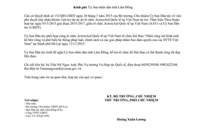 Công văn 1210/UBDT-HTQT sinh kế bền vững phổ biến pháp luật bảo đảm quyền dân tộc thiểu số 2015