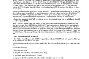Công văn 2136/BHXH-PT giao dịch hồ sơ điện tử thủ tục cơ quan bảo hiểm xã hội đơn vị sử dụng lao động Hà Nội 2015