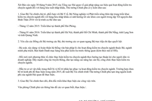 Công văn 7910/VPCP-KTTH kiểm tra chuyên ngành đối với hàng hóa xuất nhập khẩu 2015