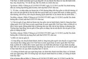 Công văn 14232/BTC-TCT thuế giá trị gia tăng khoản thu từ việc đổi hành trình bay hủy chuyến bay