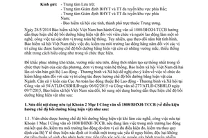 Công văn 3935/BHXH-TCCB chế độ bồi dưỡng bằng hiện vật 2015