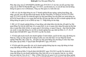 Công văn 9586/TCHQ-QLRR vướng mắc trong thu thập thông tin hồ sơ doanh nghiệp 2015