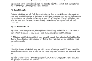 Công văn 14688/BTC-CST chính sách thuế giá trị gia tăng 2015