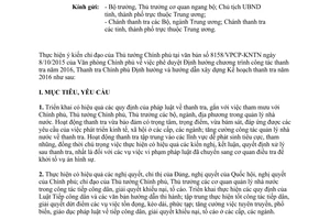 Công văn 2989/TTCP-KHTCTH hướng dẫn xây dựng kế hoạch thanh tra 2016 2015