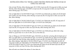 Thông tư 02/2015/TT-UBDT công tác thi đua khen thưởng