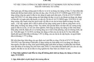 Chỉ thị 20/CT-UBND xử lý nợ đọng xây dựng cơ bản nguồn vốn đầu tư công Hải Phòng 2015