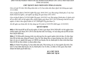 Quyết định 2472/QĐ-UBND phê duyệt đề án hỗ trợ hộ nghèo nhà ở 2016 2020 theo chuẩn nghèo 2011 2015 An Giang