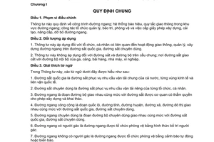 Thông tư 62/2015/TT-BGTVT Quy định về đường ngang