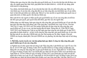 Chỉ thị 13/2015/CT-UBND tăng cường công tác tiếp công dân giải quyết khiếu nại tố cáo Bắc Kạn