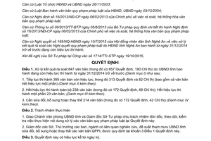 Quyết định 5149/QĐ-UBND xử lý kết quả rà soát văn bản quy phạm pháp luật Nghệ An 31/12/2014 trở về trước  2015