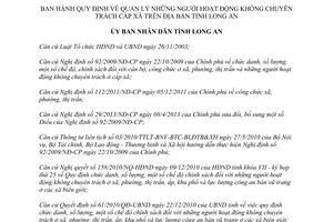 Quyết định 49/2015/QĐ-UBND quy định quản lý người hoạt động không chuyên trách cấp xã Long An