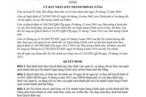 Quyết định 32/2015/QĐ-UBND quản lý sử dụng vốn uỷ thác ngân sách Đà Nẵng