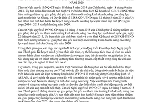 Kế hoạch 513/KH-UBND cải thiện môi trường kinh doanh nâng cao năng lực cạnh tranh An Giang 2015