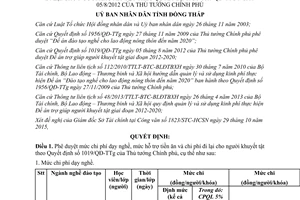 Quyết định 1270/QĐ-UBND-HC chi phí dạy nghề hỗ trợ tiền ăn chi phí đi lại cho người khuyết tật Đồng Tháp 2015