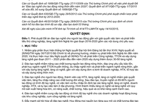 Quyết định 5222/QĐ-UBND đào tạo nghề giải quyết việc làm phát triển tiểu thủ công nghiệp Nghệ An