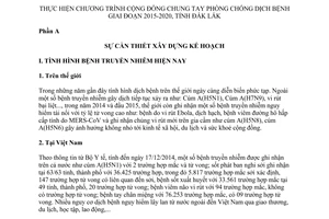 Kế hoạch 8392/KH-UBND chung tay phòng chống dịch bệnh 2015 2020 Đắk Lắk 2015