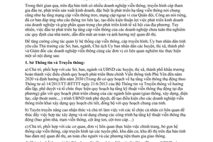 Chỉ thị 49/2015/CT-UBND tăng cường quản lý hạ tầng cáp viễn thông truyền hình Phú Yên