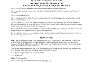 Nghị quyết 10/2015/NQ-HĐND sửa đổi 22/2010/NQ-HĐND số lượng chức danh chế độ hoạt động không chuyên trách Bến Tre