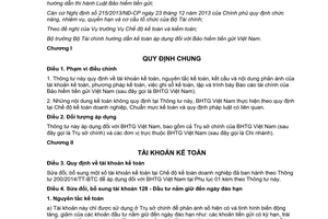 Thông tư 177/2015/TT-BTC chế độ kế toán áp dụng bảo hiểm tiền gửi Việt Nam