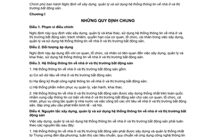 Nghị định 117/2015/NĐ-CP xây dựng quản lý sử dụng hệ thống thông tin về nhà ở thị trường bất động sản
