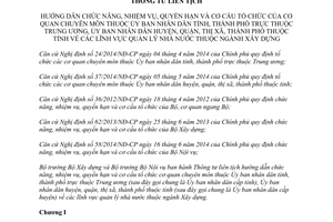 Thông tư liên tịch 07/2015/TTLT-BXD-BNV chức năng cơ cấu tổ chức cơ quan chuyên môn thuộc ủy ban ngành xây dựng