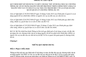 Thông tư liên tịch 38/2015/TTLT-BYT-BTC mức chi dự án sử dụng nguồn vốn vay ưu đãi