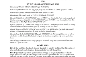 Quyết định 38/2015/QĐ-UBND Quy định quản lý vận hành khai thác bảo vệ công trình cấp nước sạch nông thôn Quảng Bình