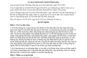 Quyết định 24/2015/QĐ-UBND chức năng nhiệm vụ quyền hạn cơ cấu tổ chức sở công thương Vĩnh Long